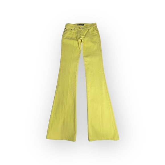 new Rock & Republic ☀︎︎ Swarovski® Crystal Kiedis Stretch Jeans ☀︎ Neon Yellow - Picture 14 of 16